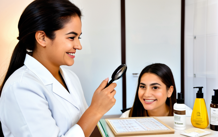 피부관리 자격증 없이 시작할 수 있는 방법 - Personalized Skincare Consultation** Prompt: "A warm and inviting beauty studio, soft lighting, a L...