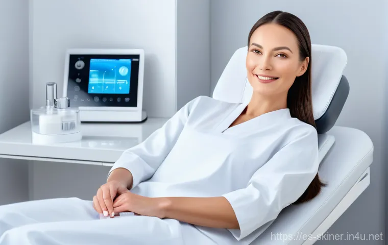 피부관리사 취업 후 교육 프로그램 - Image Prompt 1: "Cutting-Edge Aesthetics with Advanced Technology"** 피부관리사 취업 후 교육 프로그램 - Image Prompt 1: "Cutting-Edge Aesthetics with Advanced Technology"**